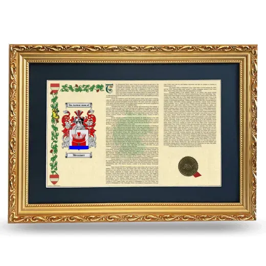 Messmer Deluxe Armorial Landscape Framed - Gold