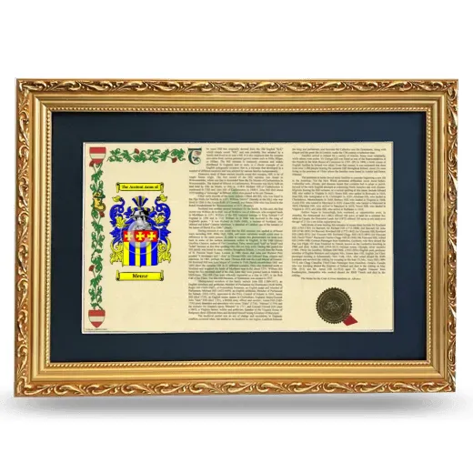 Meuse Deluxe Armorial Landscape Framed - Gold