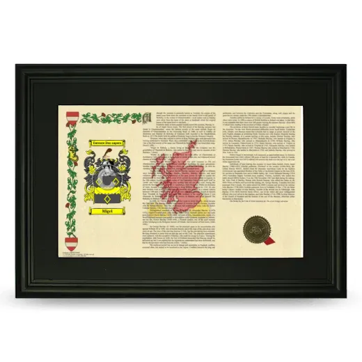 Migel Deluxe Armorial Landscape Framed- Black