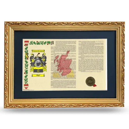 Migel Deluxe Armorial Landscape Framed - Gold