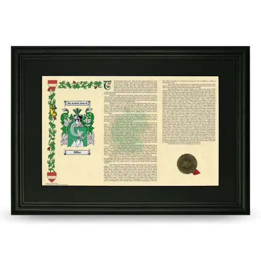 Milae Deluxe Armorial Landscape Framed- Black