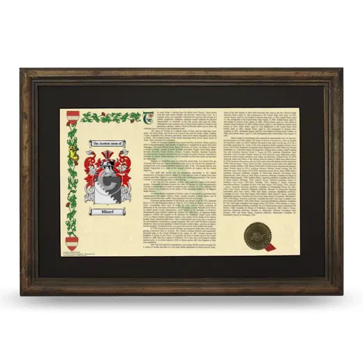 Miorel Deluxe Armorial Landscape Framed - Brown