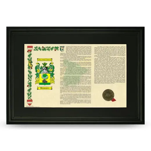 Miramontes Deluxe Armorial Landscape Framed- Black