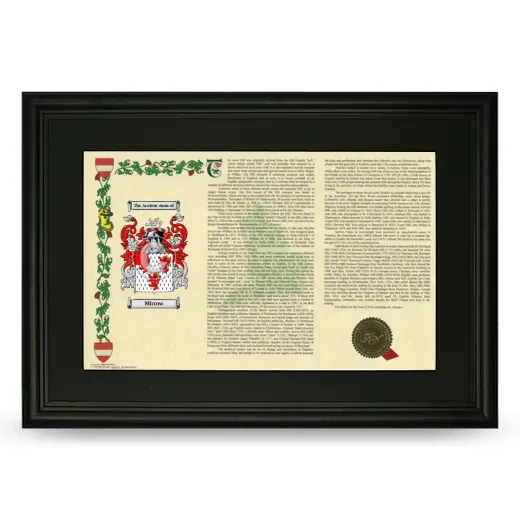 Mirrow Deluxe Armorial Landscape Framed- Black