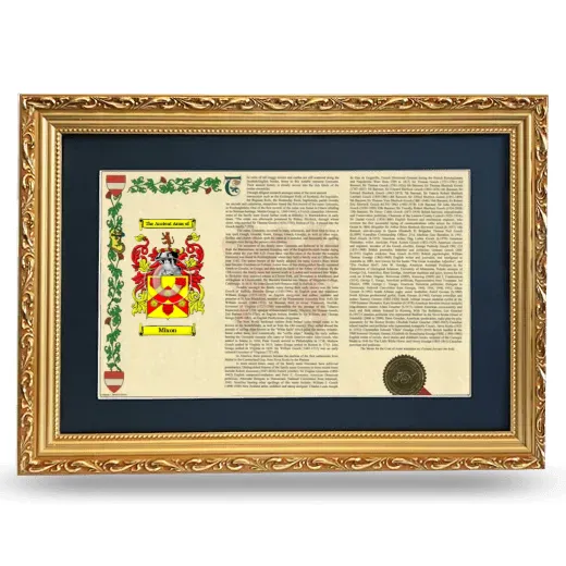 Mixon Deluxe Armorial Landscape Framed - Gold