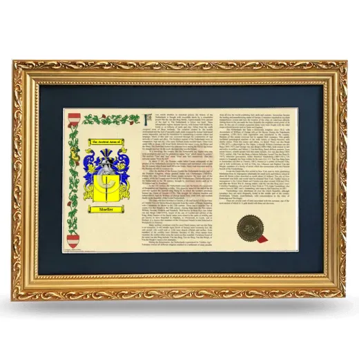 Moeller Deluxe Armorial Landscape Framed - Gold