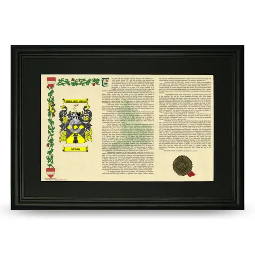 Mohan Deluxe Armorial Landscape Framed- Black