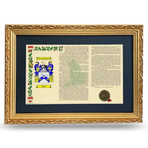 Moore Deluxe Armorial Landscape Framed - Gold