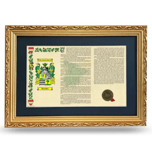Morabito Deluxe Armorial Landscape Framed - Gold