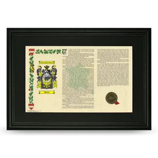 Mousy Deluxe Armorial Landscape Framed- Black