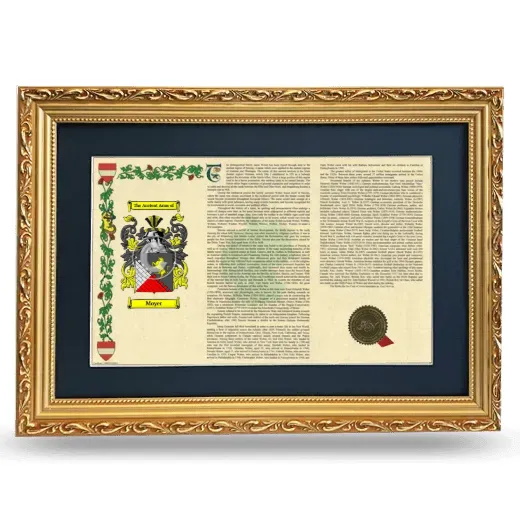 Moyer Deluxe Armorial Landscape Framed - Gold