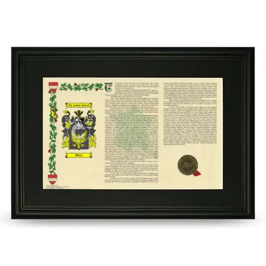Mucy Deluxe Armorial Landscape Framed- Black