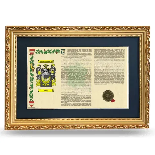 Mucy Deluxe Armorial Landscape Framed - Gold