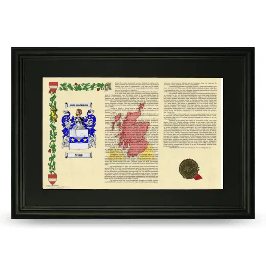 Muiry Deluxe Armorial Landscape Framed- Black