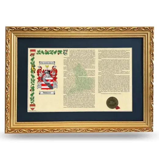 Mulcaster Deluxe Armorial Landscape Framed - Gold