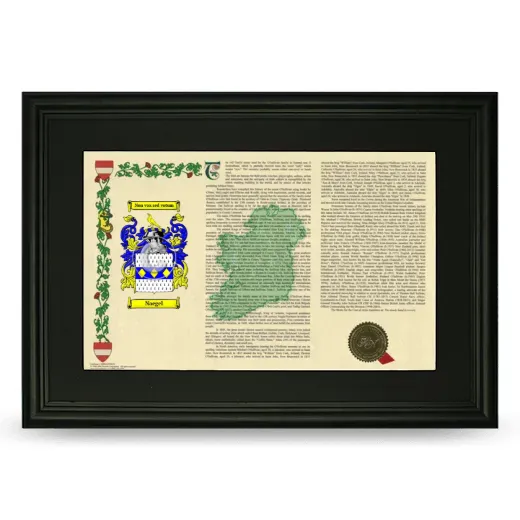 Naegel Deluxe Armorial Landscape Framed- Black