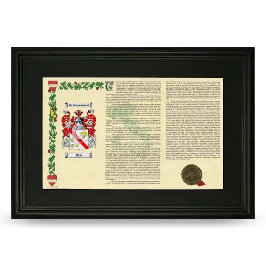 Nale Deluxe Armorial Landscape Framed- Black
