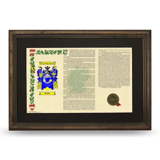 Nestler Deluxe Armorial Landscape Framed - Brown