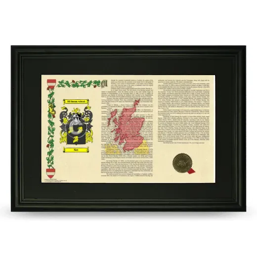 Net Deluxe Armorial Landscape Framed- Black