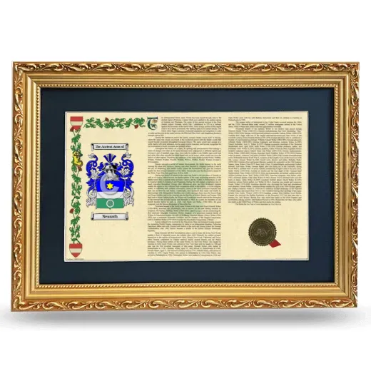 Neurath Deluxe Armorial Landscape Framed - Gold