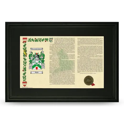 Neyte Deluxe Armorial Landscape Framed- Black
