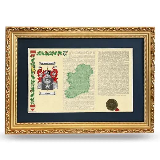Nilent Deluxe Armorial Landscape Framed - Gold