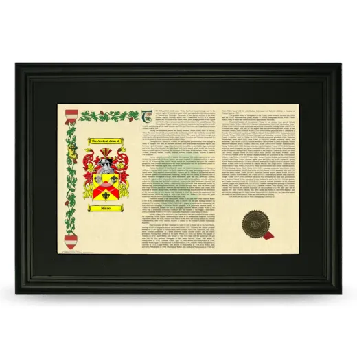 Nisse Deluxe Armorial Landscape Framed- Black