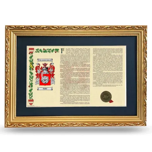 Noble Deluxe Armorial Landscape Framed - Gold