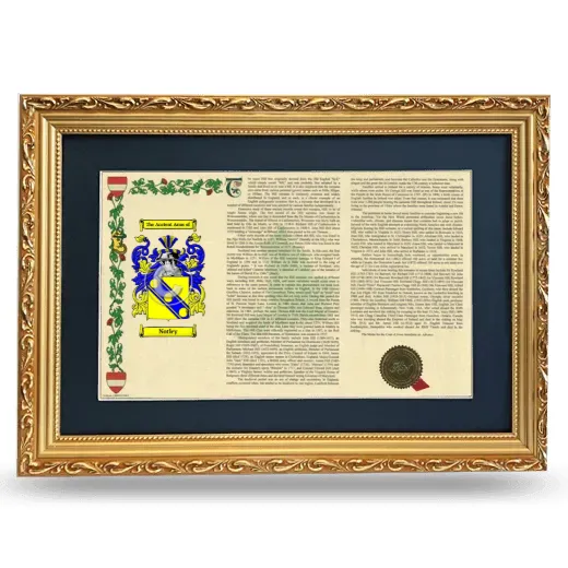Notley Deluxe Armorial Landscape Framed - Gold
