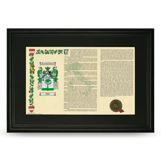 Noto Deluxe Armorial Landscape Framed- Black