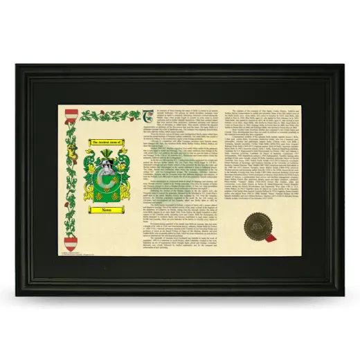 Novo Deluxe Armorial Landscape Framed- Black