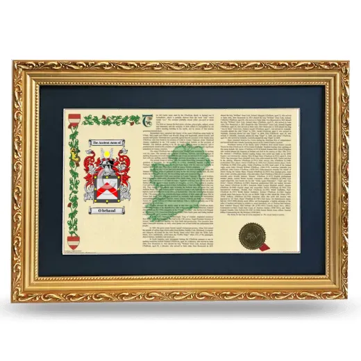 O behand Deluxe Armorial Landscape Framed - Gold