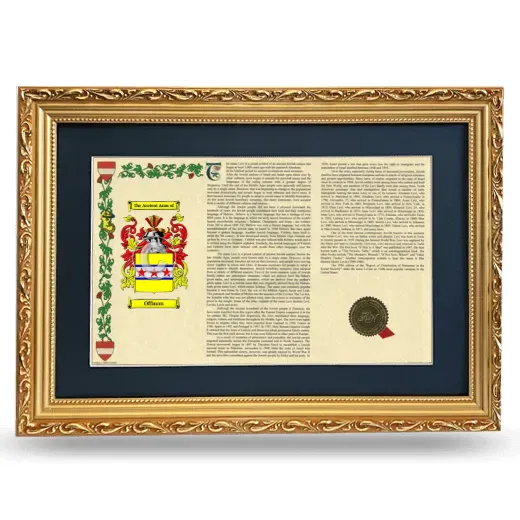 Offman Deluxe Armorial Landscape Framed - Gold