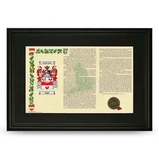 Oggle Deluxe Armorial Landscape Framed- Black