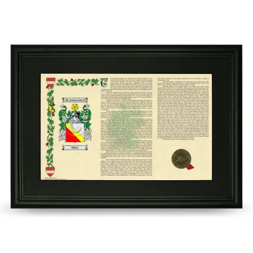 Oster Deluxe Armorial Landscape Framed- Black
