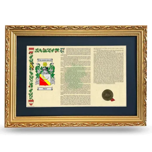 Oster Deluxe Armorial Landscape Framed - Gold