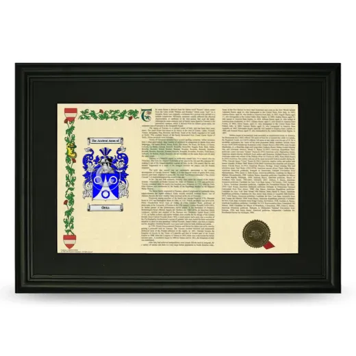 Otta Deluxe Armorial Landscape Framed- Black