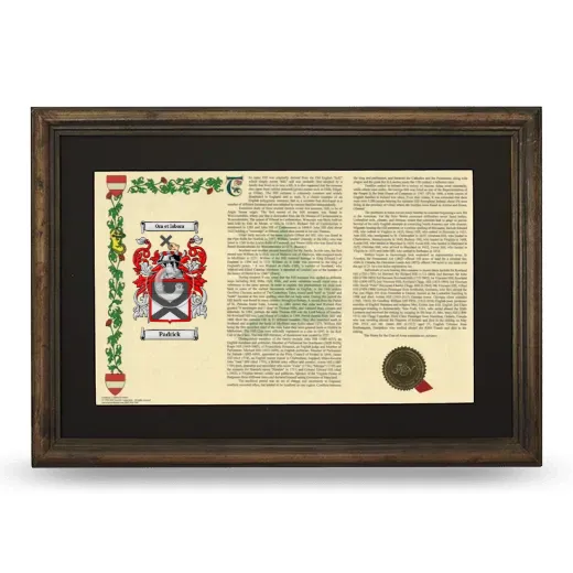 Padrick Deluxe Armorial Landscape Framed - Brown