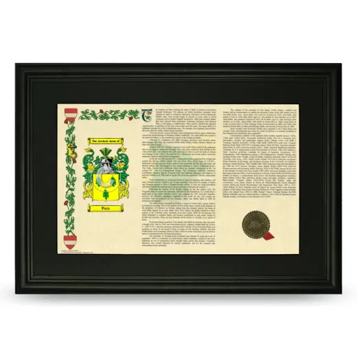 Para Deluxe Armorial Landscape Framed- Black