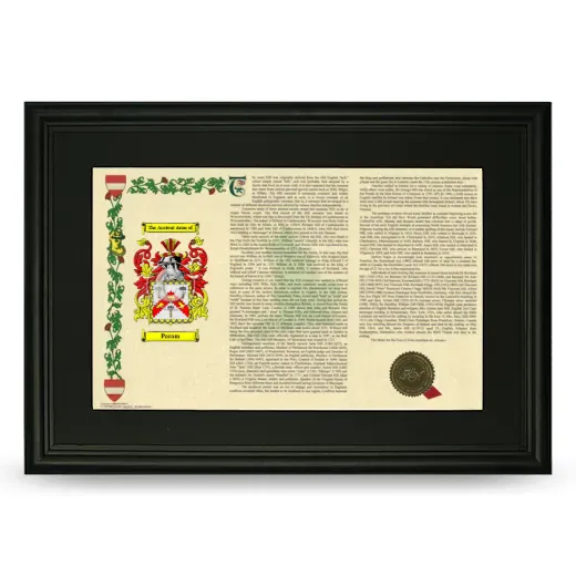 Param Deluxe Armorial Landscape Framed- Black