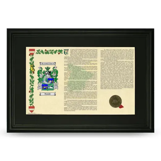 Pascale Deluxe Armorial Landscape Framed- Black