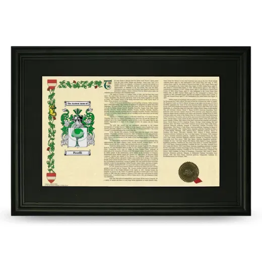 Paselli Deluxe Armorial Landscape Framed- Black