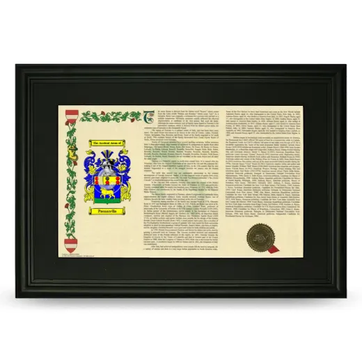 Passarella Deluxe Armorial Landscape Framed- Black