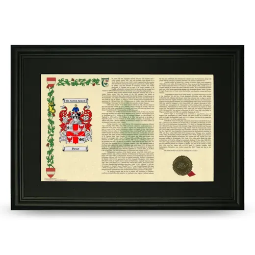 Passe Deluxe Armorial Landscape Framed- Black