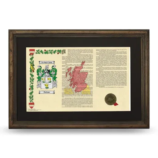 Patison Deluxe Armorial Landscape Framed - Brown