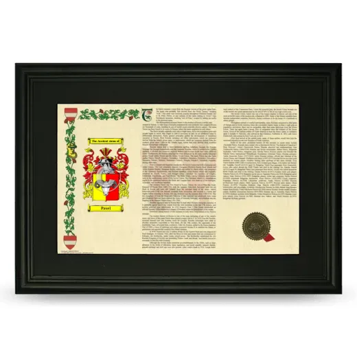 Pavel Deluxe Armorial Landscape Framed- Black