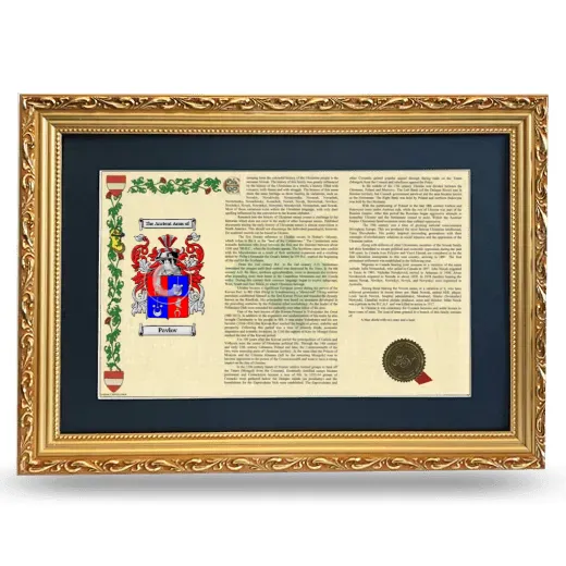 Pavlov Deluxe Armorial Landscape Framed - Gold