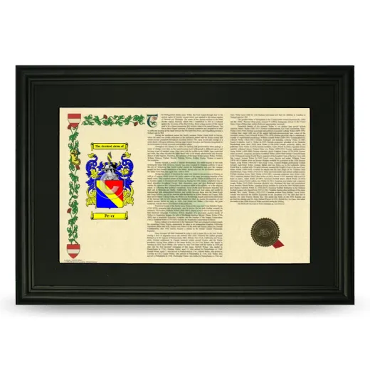 Pe-er Deluxe Armorial Landscape Framed- Black