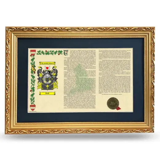 Peek Deluxe Armorial Landscape Framed - Gold