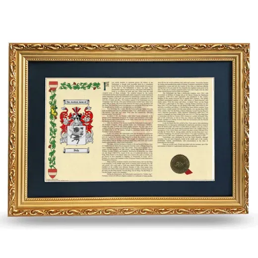 Pels Deluxe Armorial Landscape Framed - Gold